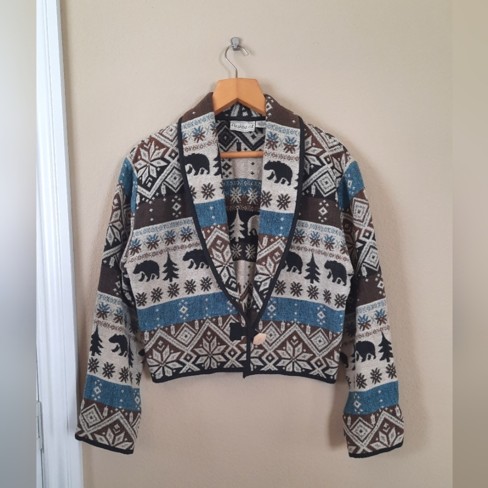 Vintage Flashback Cotton Tapestry Jacket